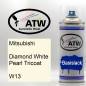 Preview: Mitsubishi, Diamond White Pearl Tricoat, W13: 400ml Sprühdose, von ATW Autoteile West.